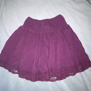 London Jean boho purple skirt